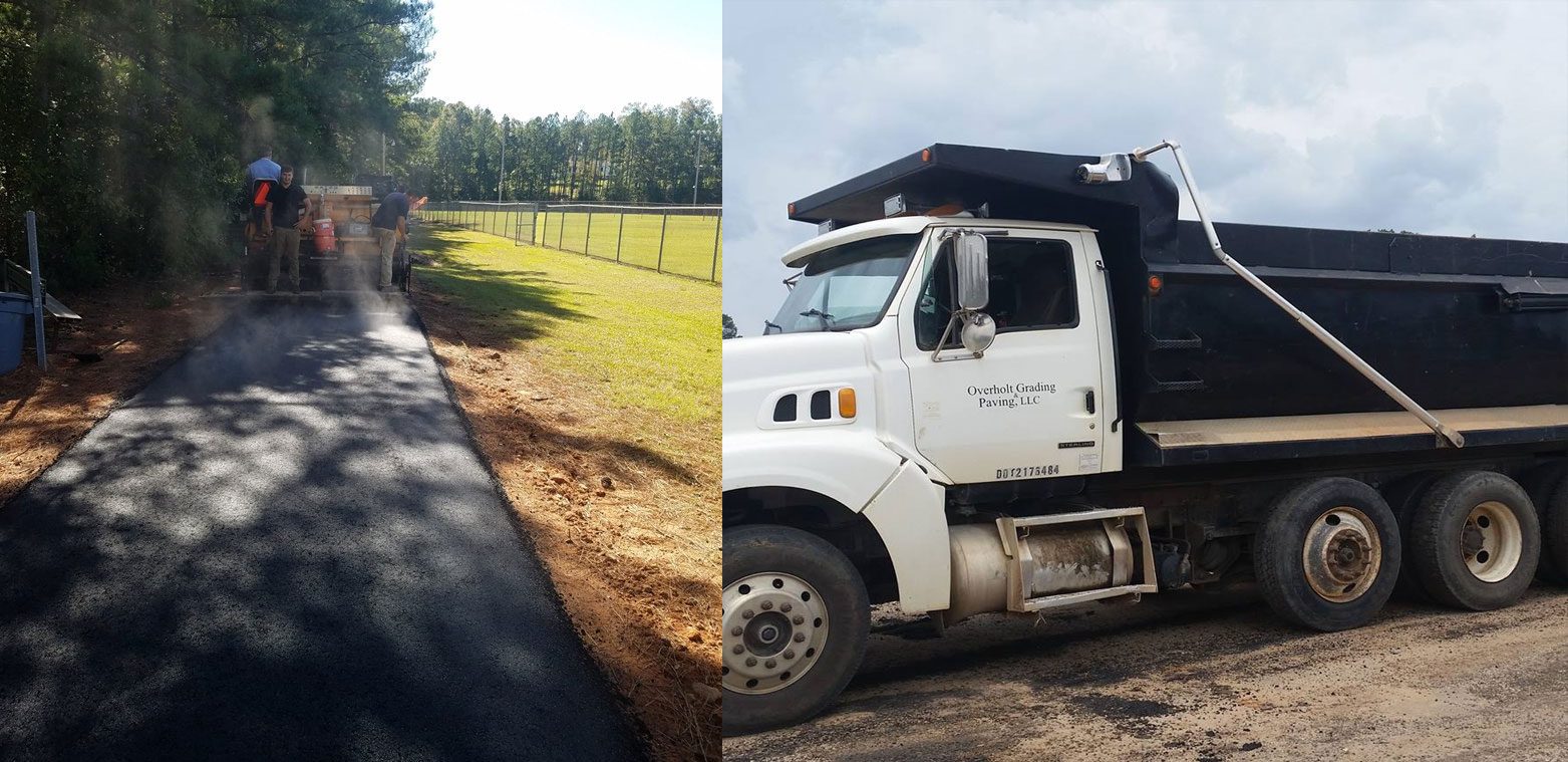 Overholt Grading commercial and residential grading excavating paving